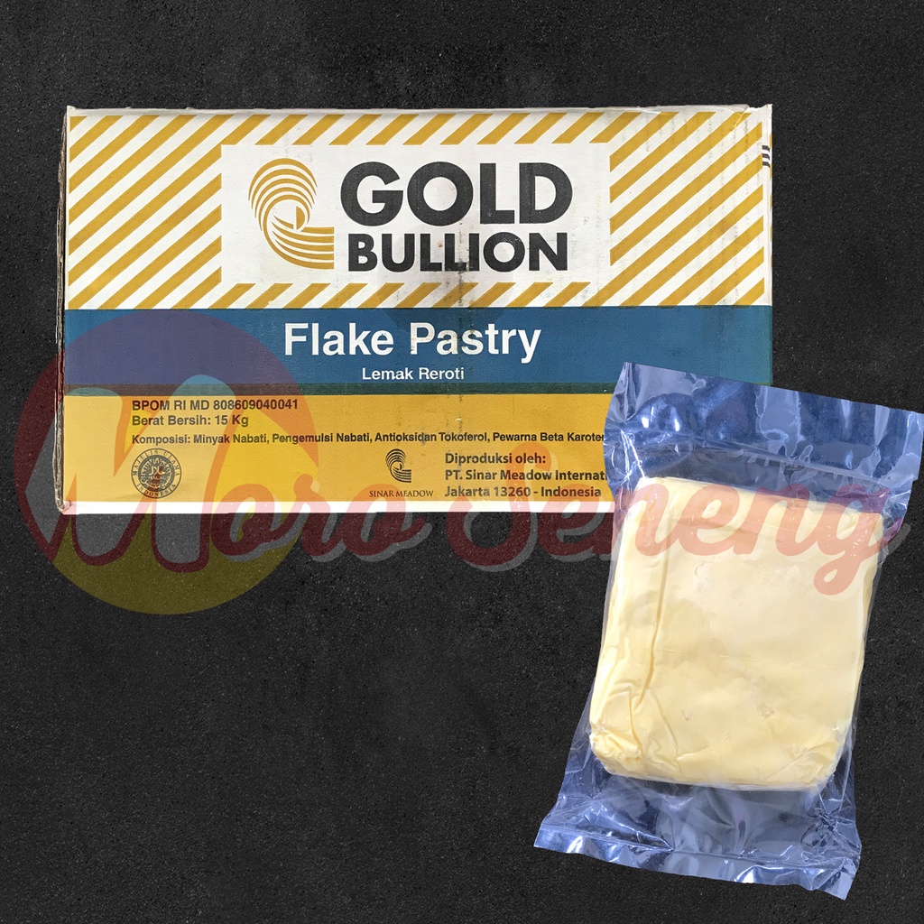 Korsvet / Corsvet / Puff Shortening / Mentega Pastri / Flake Pastry Gold Bullion 250 gr 500 gr (Repack)