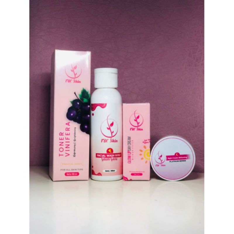 PAKET  KOMPLET PEMUTIH WAJAH GLOWING AMPUH BY FBC SKINCARE