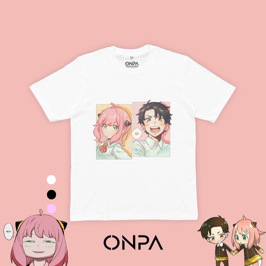Uniqlo - Baju Anime / Kaos Anime SPY x FAMILY SEASON II - ANYA X DAMIAN EDITION