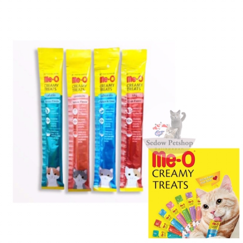 Meo Creamy satuan cemilan vitamin penambah nafsu makan kucing snack meo creamy treats