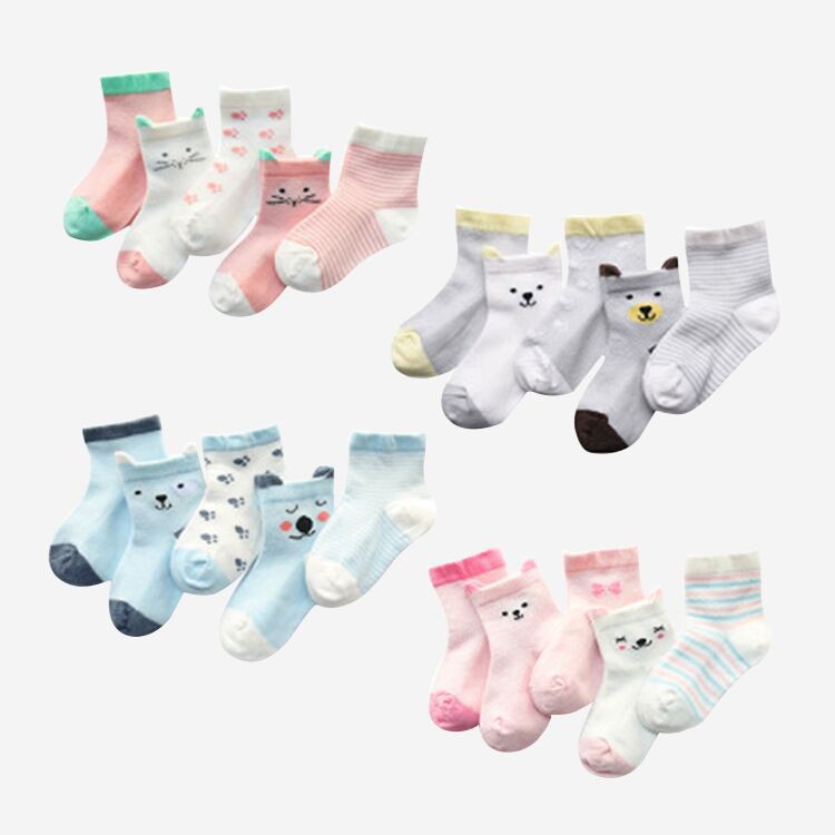 HappyOliver SUNNY TIME Kaos Kaki Bayi Anak Laki Laki Perempuan Import Bahan Berkualitas newborn - 24 Bulan