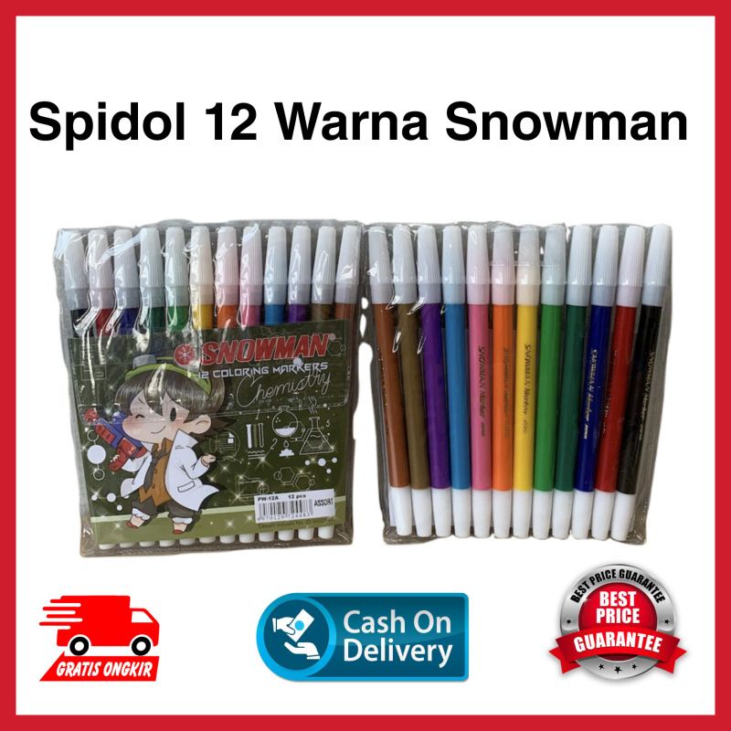 

SPIDOL 12 WARNA SNOWMAN