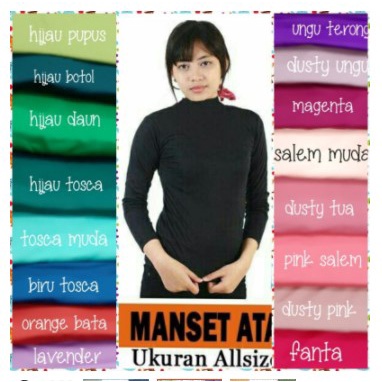 MANSET ATASAN UKURAN JUMBO XXL DAN STANDAR XL BAHAN SPANDEK MANSET LENGAN PANJANG BISA COD