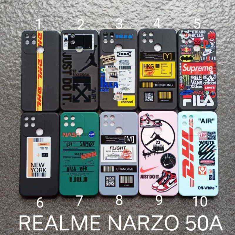 Case gambar Realme Narzo 50A motif cowok ( 2 motif ) soft case softcase softshell silikon cover casing kesing housing