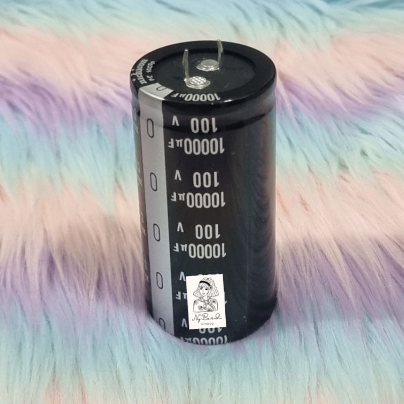 ELCO 10000UF 100V NICHICON HITAM ELKO 10000 UF 100 V NICHICON  HITAM