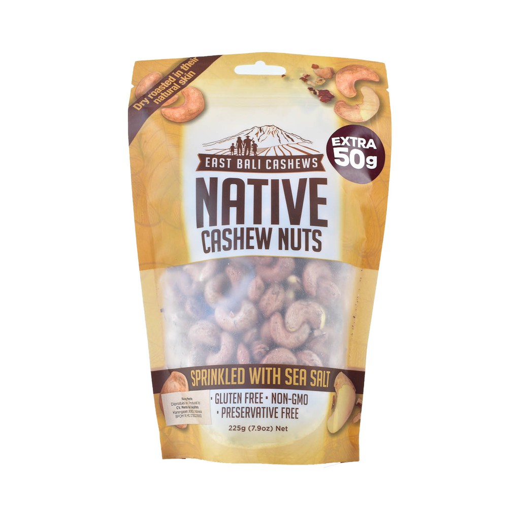 East Bali Cashew Native Cashews Nuts Sprinkle With Sea Salt 225 Gr