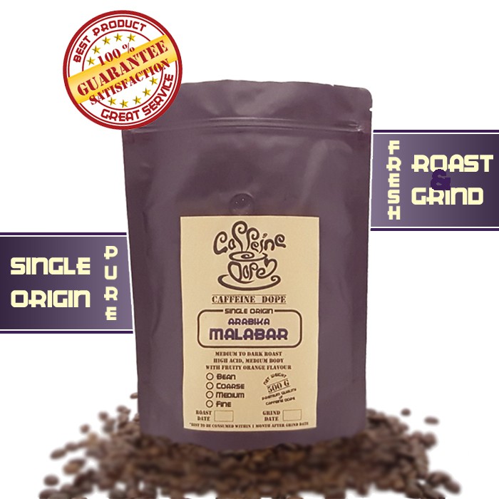 

Kopi Arabika Malabar 500 Gr Single Origin Bean/Biji & Ground/Bubuk