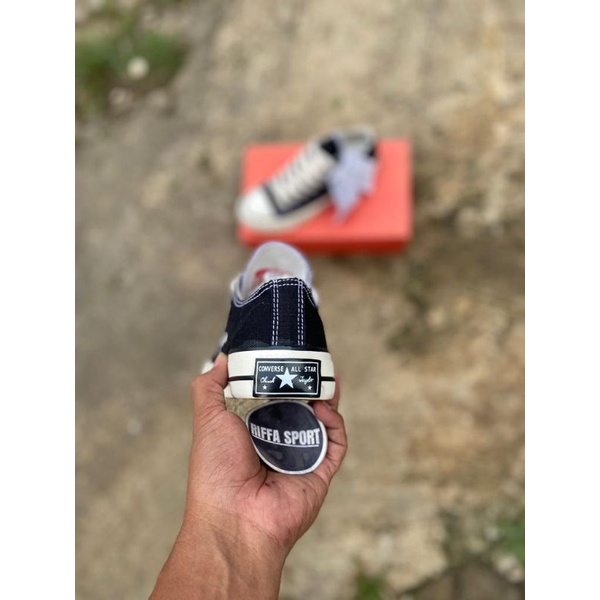 SEPATU C0NV3RSEE 70S BLACK WHITE OX  PREMIUM BNIB MURAH