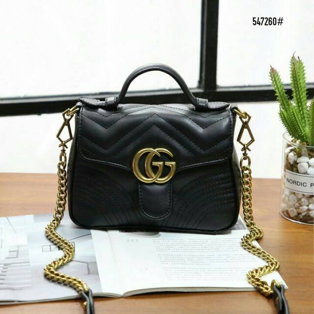 Gucci GG Marmont Mini Top Handle Bag, premium quality