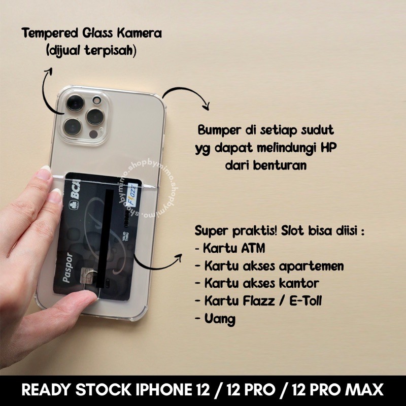 CASE BENING ANTICRACK IPHONE 12 12PRO 12PROMAX / CASE BENING SLOT KARTU IPHONE 12 12PRO 12PRO MAX