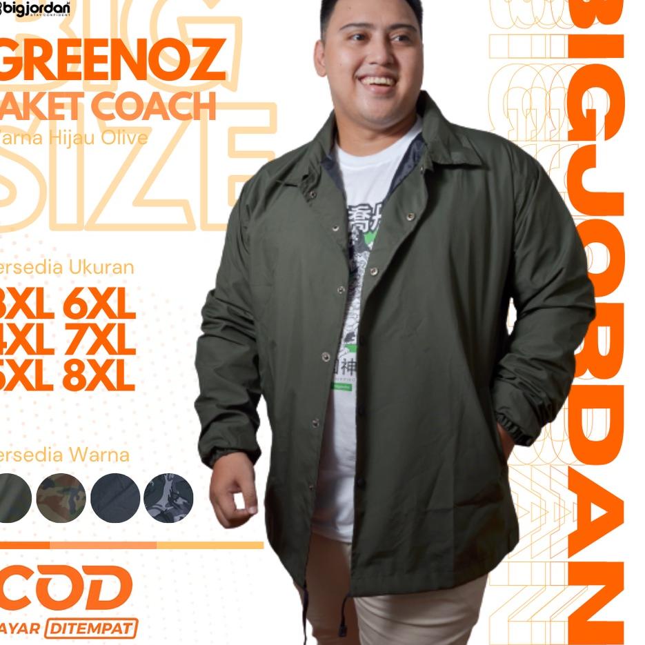 [KODE NG7GS] BIG JORDAN jaket coach big size XXXXXL XXXXL XXXL XXL jaket army jumbo 5XL 6XL 7XL 8XL 