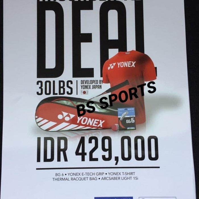 Unik RAKET BADMINTON RAKET YONEX ARCSABER LIGHT 15i ORIGINAL Terlaris