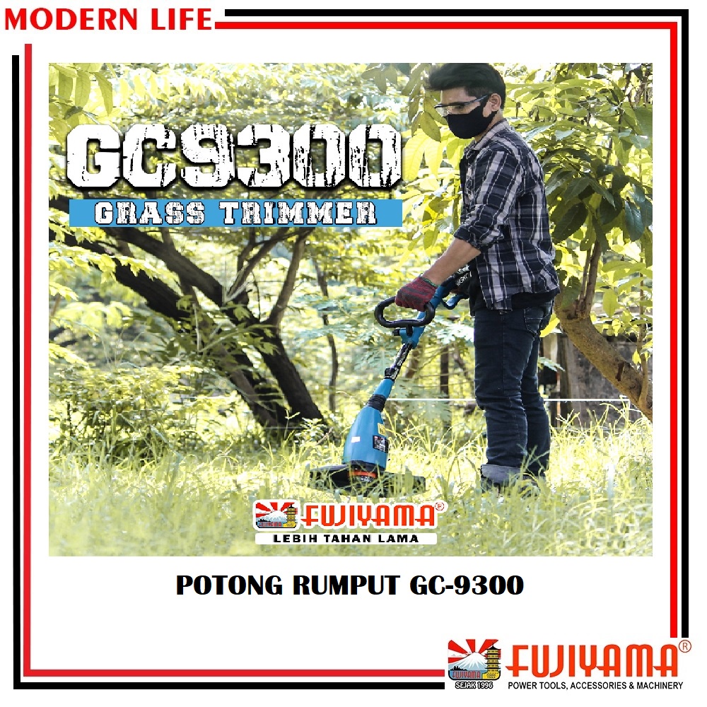 FUJIYAMA GC9300 MESIN POTONG RUMPUT SENAR GRASS TRIMMER GC 9300