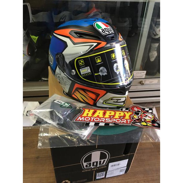 HELM AGV CORSA ANTONELLI EUROFIT BRITISH SIZE M DAN L