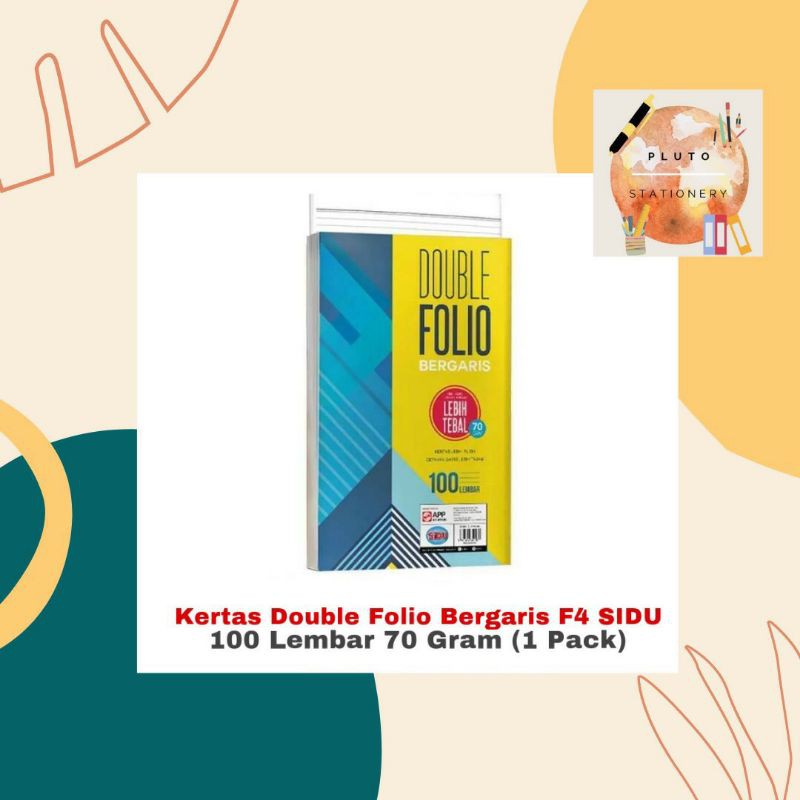 

(1 Pack) Kertas folio bergaris f4 double folio sidu 100 lembar 70 gram ORIGINAL