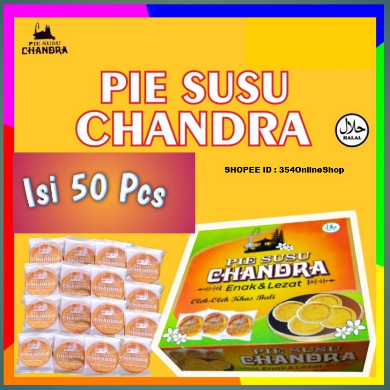 

Pie Susu Bali | Pie Susu Chandra 50 pcs | Pie Susu Murah Oleh-oleh Khas Bali Original