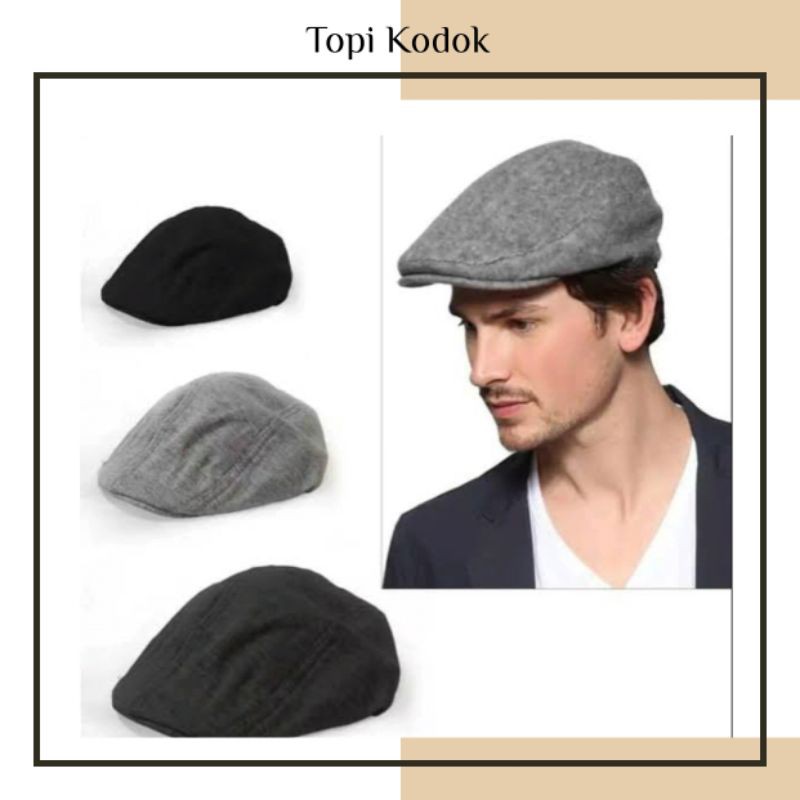 (TP10) Topi Kodok Topi Maling Topi pencuri Topi Peaky Blinder Topi Classic Flat Cap