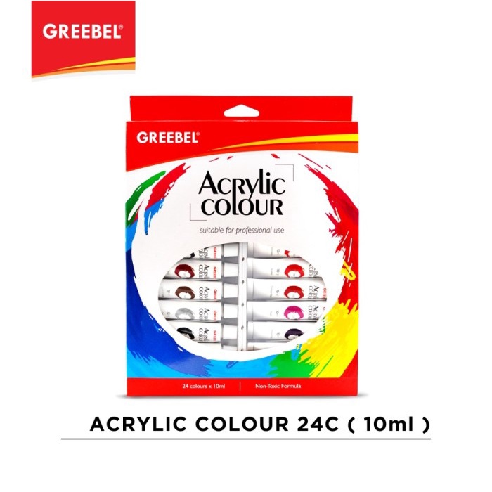 

Produk Terbaru Greebel Acrylic Colour 24X10Ml / Acrylic Paint 24 Colour