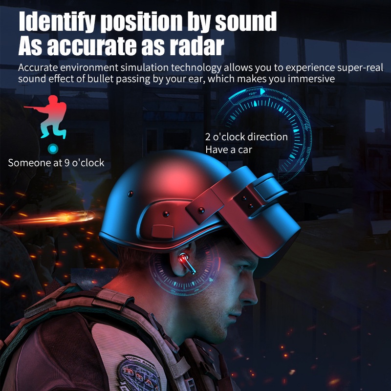 TWS M-28 headset Bluetooth RGB Light GAMING LOW DELAY HIFI BASS wireless stereo music sport telfon daily earphone microphone