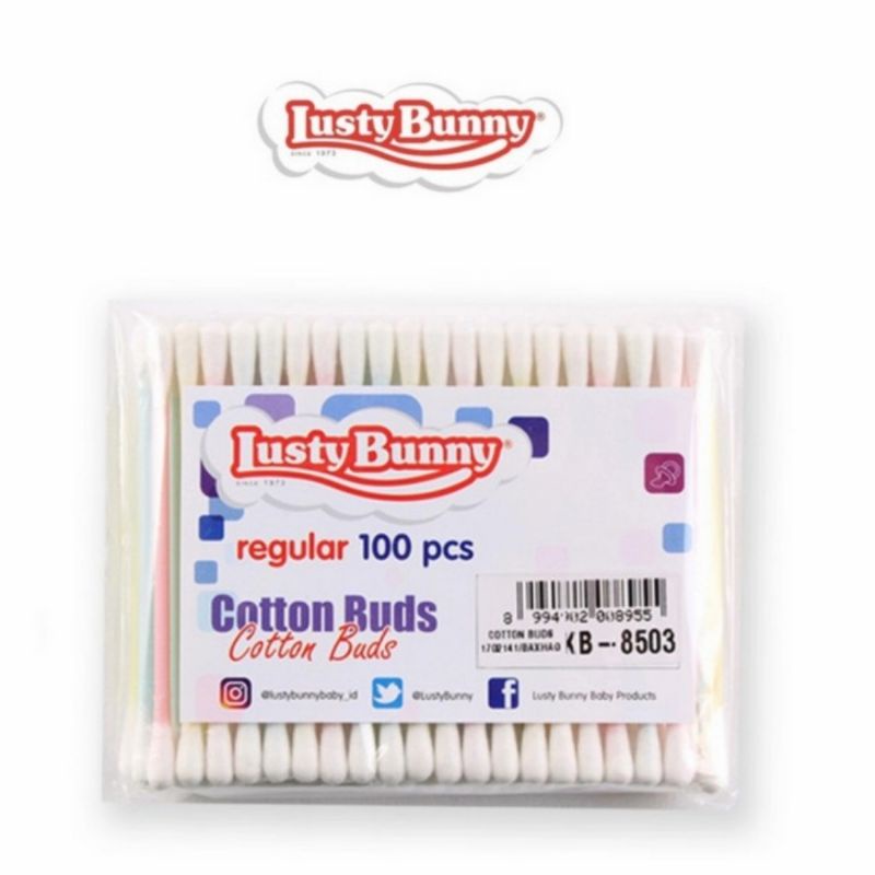 Cotton buds bayi Lusty Bunny / Korek kuping bayi Lusty Bunny isi 100