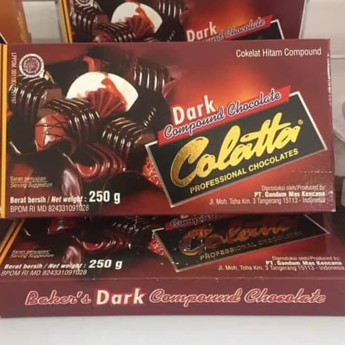 COKLAT COMPOUND COLATTA DARK 250gr MURAH PROMO