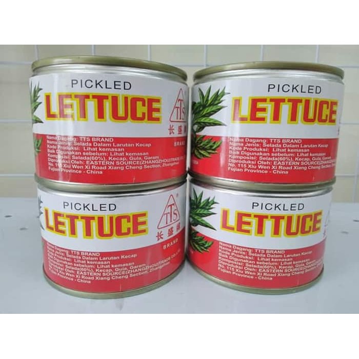 TTS Pickled Lettuce / Selada asinan / masakan Kaleng 182g