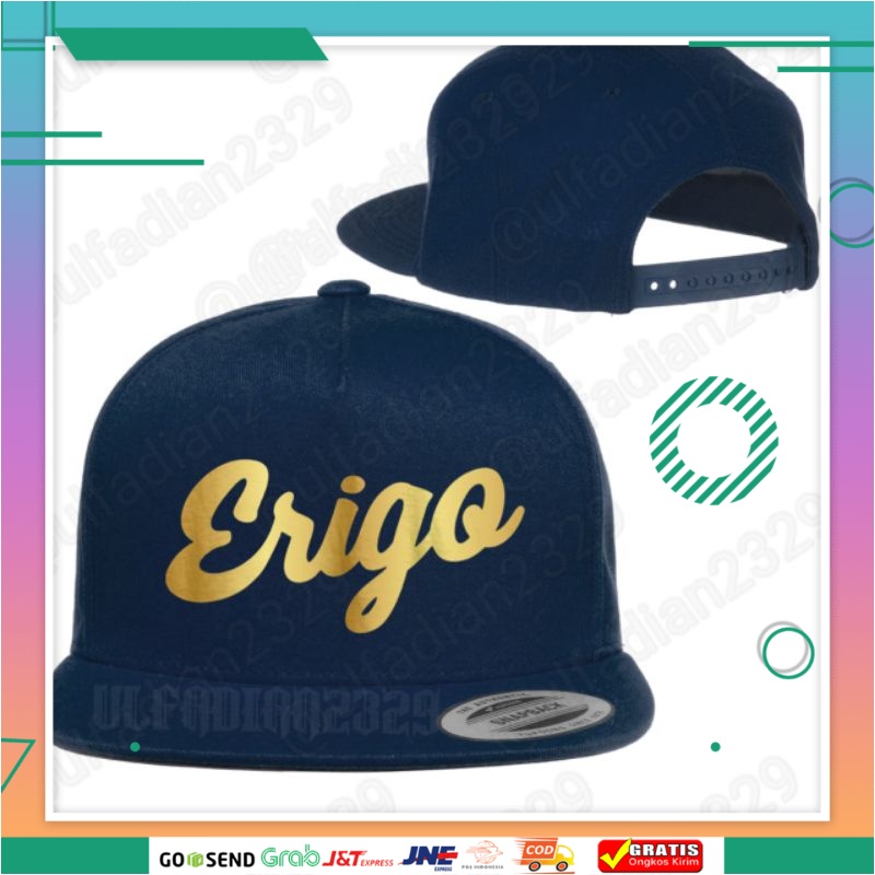 Topi Erigo Snapback - Topi Pria/hiphop/Topi Snapback Erigo Gold