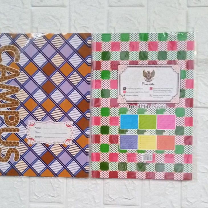 

[KODE PRODUK BRAYL4753] Sampul Buku Kertas Boxi / Big Boss Motif Campus-Batik-Ornament 80gram