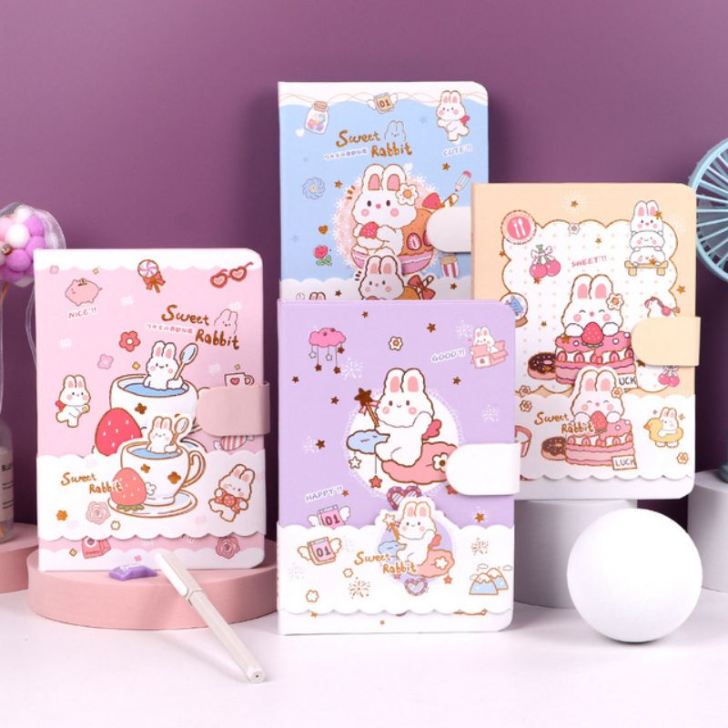 PAOPAO Buku Notebook Lucu Diary Agenda Import Sweet Rabbit