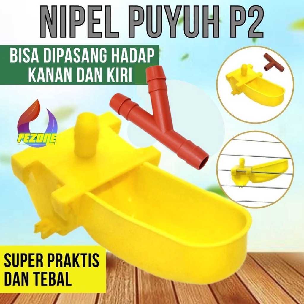 ALAT MINUM NIPPLE P2 PUYUH NIPEL NIPPLE NIPPEL NIPLE NEPEL TEMPAT MINUM BURUNG AYAM PUYUH FEZONE