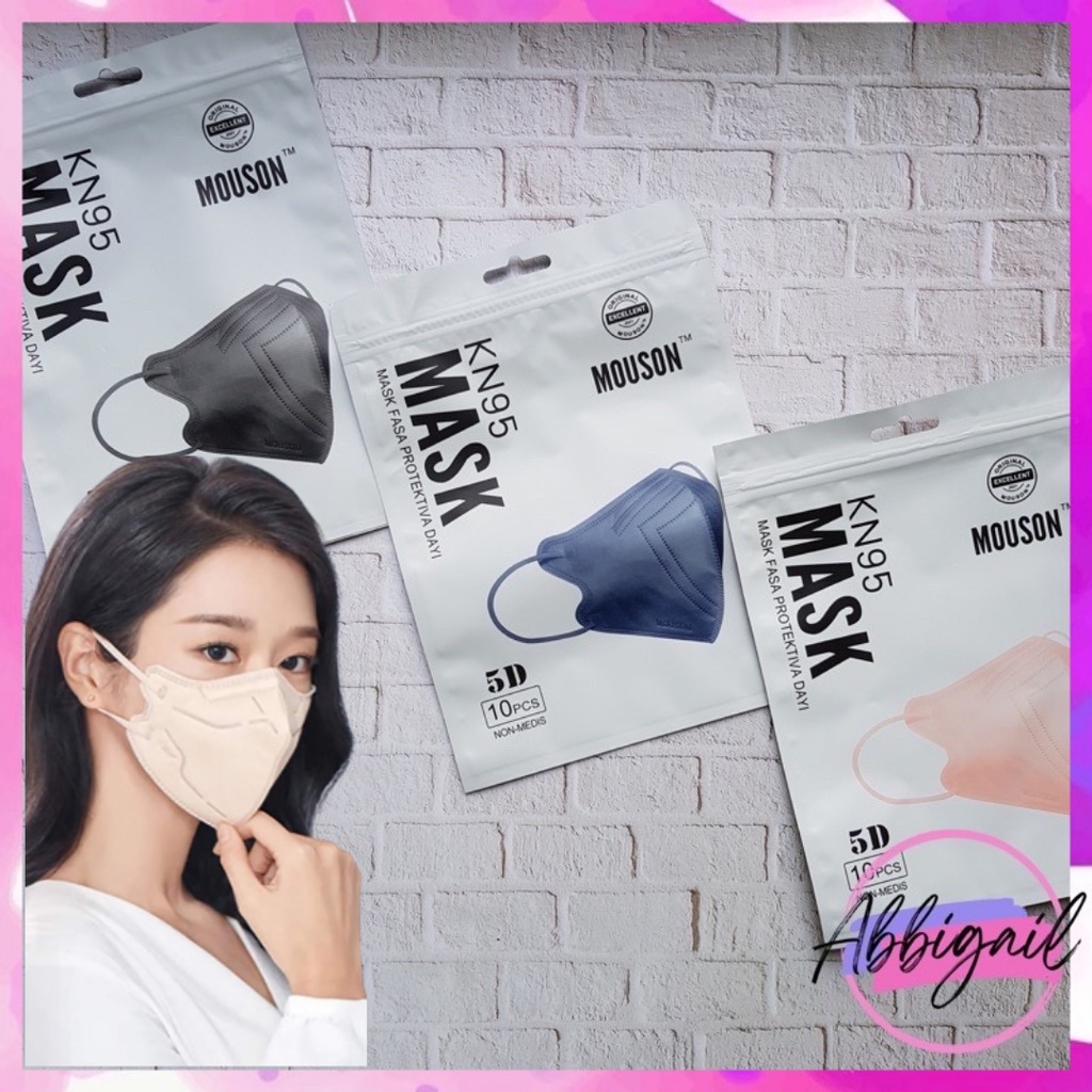 𝘈𝘉𝘎✰ Masker KN95 Mouson PRO Isi 10pcs / KN 95 Mouson PRO 5 PLY Disposable Mask / Masker Mouson 5PLY / Masker KN 95 Mouson 5 Lapis / KN 95 ON CARE 5 PLY / KN95 ONCARE 5PLY 1030