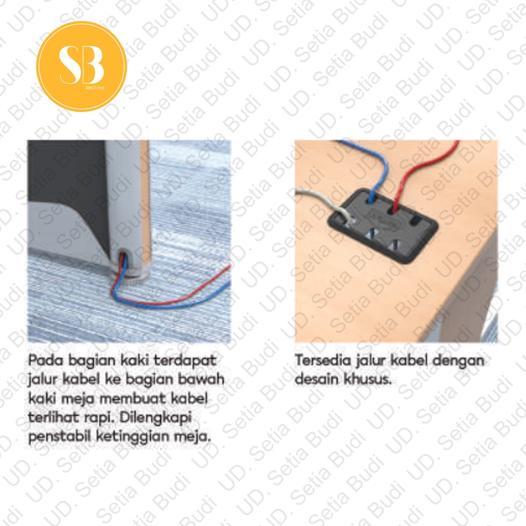 Meja Kantor L Sisi Kiri Tanpa Pedestal BSD 1118 L Modera B-Class