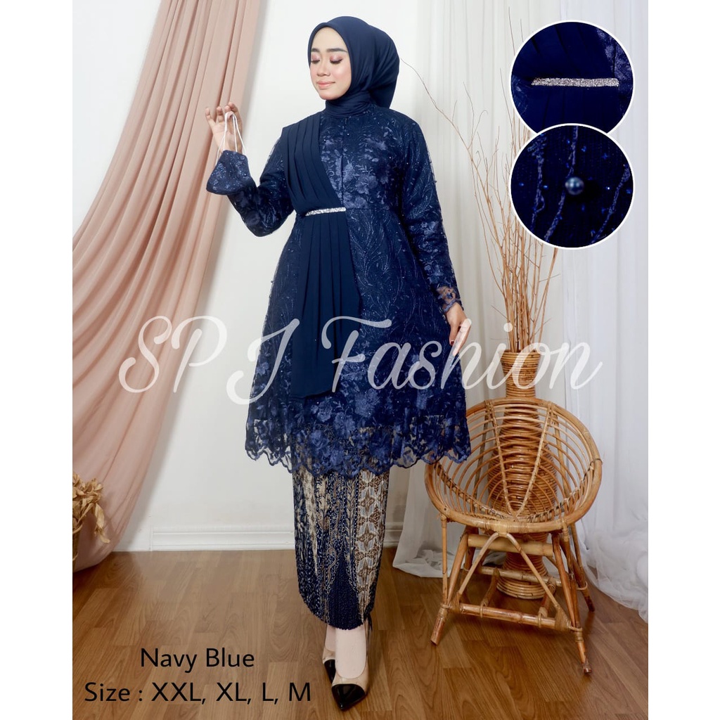 GRAND DESAIN KEBAYA TUNIK TERBARU/KEBAYA SELENDANG MODERN/KEBAYA PESTA/KEBAYA WISUDA/KEBAYA LAMARAN/KEBAYA KONDANGAN/KEBAYA TULLE TERBARU BY SPJ_FASHION/BEST SELLER KEBAYA NOW