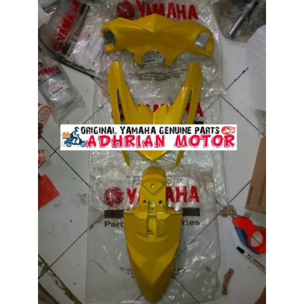 BATOK TAMENG SPAKBOR DEPAN SET MIO M3 125 MIO Z KUNING ORIGINAL YAMAHA YGP