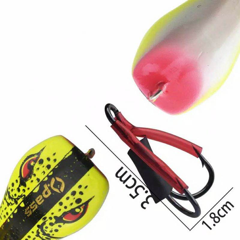 (J01) 9CM 9.5G Hard Jump Frog Umpan Pancing Ikan Popper