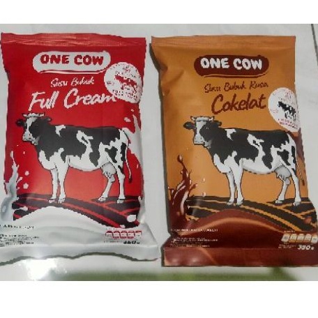 

(COD) Susu sapi bubuk ONE COW - Full Cream & Coklat 350 gr /susu bubuk / susu gemuk.