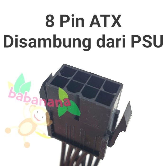 Kabel extension 8 pin to 4+4 motherboard mobo cable perpanjangan cpu