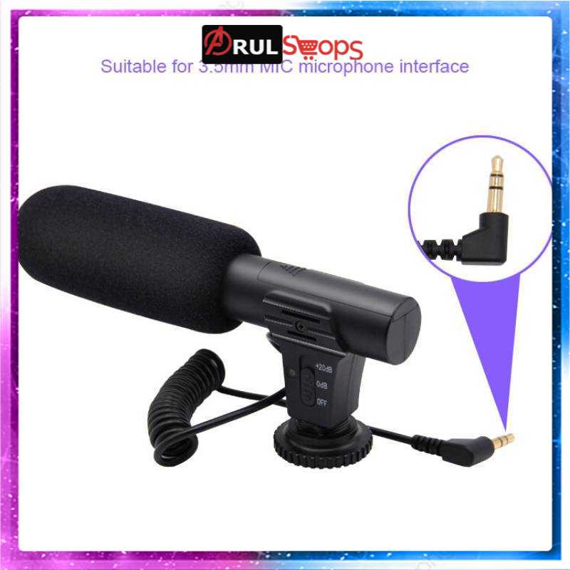 TaffSTUDIO Shotgun Microphone untuk DSLR - MIC-05