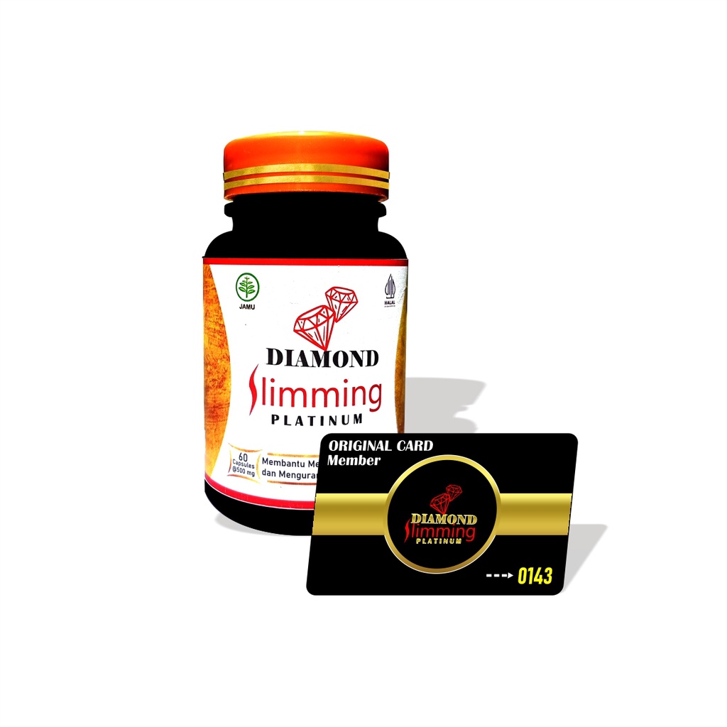 Diamond Slimming Platinum - Original [ CARD MEMBER ] Obat Diet Ampuh BPOM Herbal