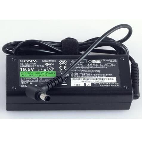 Original AC Adapter Laptop SONY Vaio VPCEH-112T PCG-71911W Output (19.5V~4.7A) 6.5*4.4mm - NEW