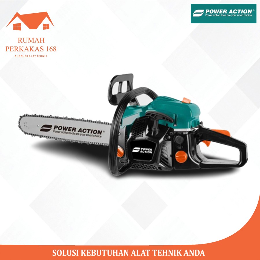 Gergaji Mesin Senso Bensin Chainsaw Mini Potong Kayu Bar 18 inch