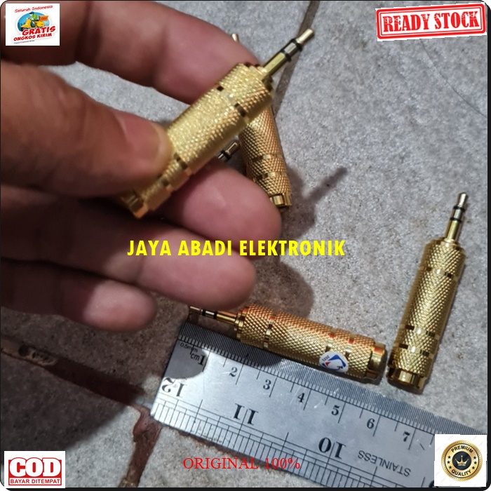 G552 ORIGINAL JACK BESI MIC AKAI AKAY MIK 6.5 3.5 ADAPTER JEK KONEKTOR SAMBUNGAN SPLITER AUDIO SPLITTER SOUND SUARA CONVERTER KONEKTOR MULTI UNIVERSAL METAL MALE FEMALE G552  Jack 3.5 mm 6.5 cowo jek akai akay cewe mic adapter mik konektor microphone samb