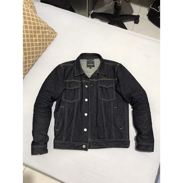 pmp denim skunk jacket badjatex size S