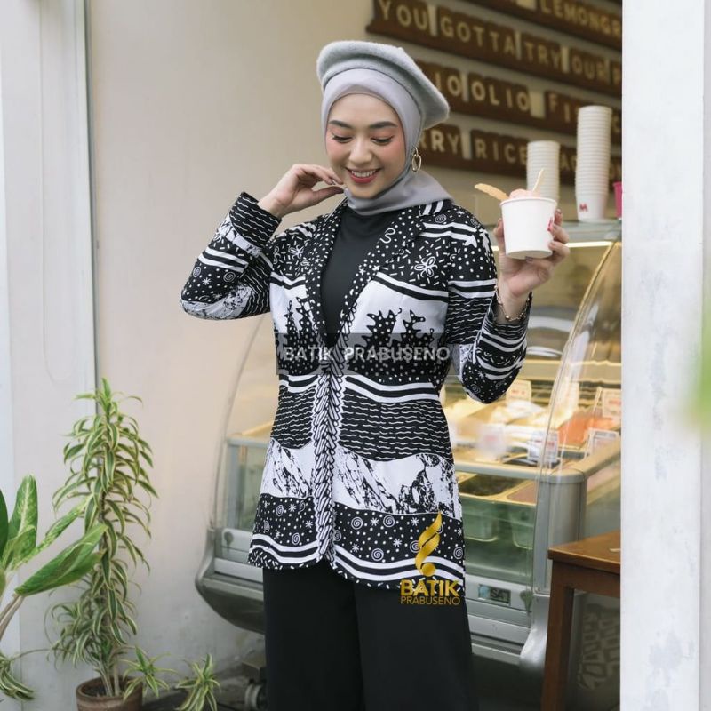Andara Blazer Batik Prabuseno / Outer Batik Wanita Prabuseno / Atasan Wanita