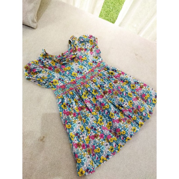 next baby smock dress, smocked dress size 9-12, bukan mothercare zara