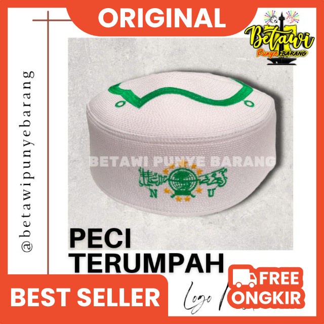 peci kopiah terumpah logo nu