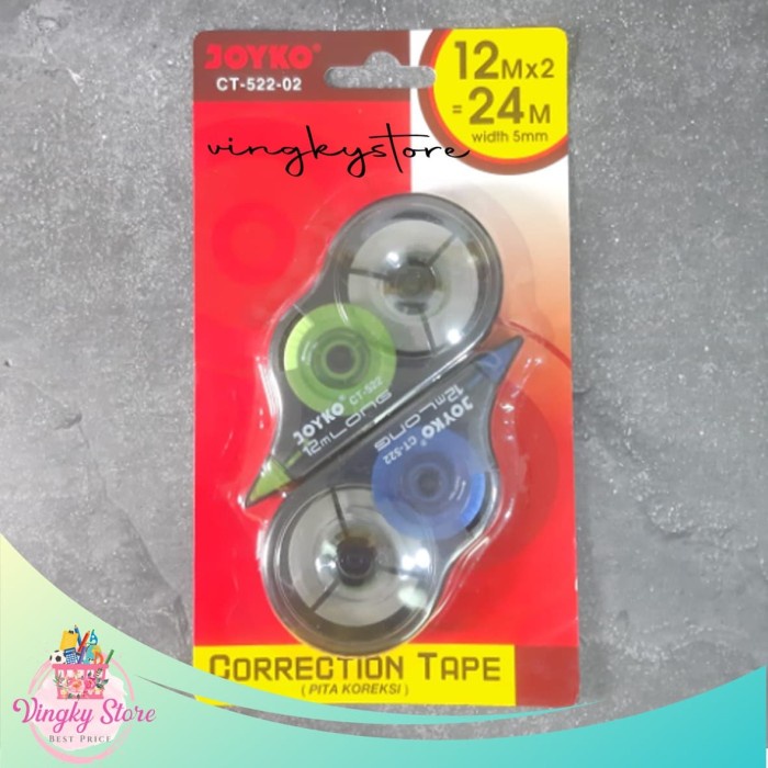 

Diskon Tipex Kertas / Correction Tape Joyko Ct-522-02 Gilaa!!!