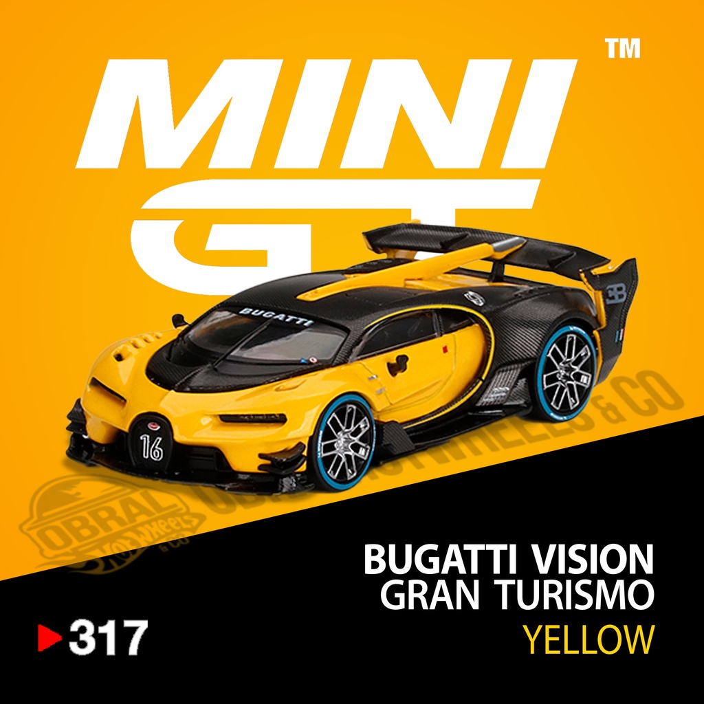 Mini GT Bugatti Vision Gran Turismo - Yellow