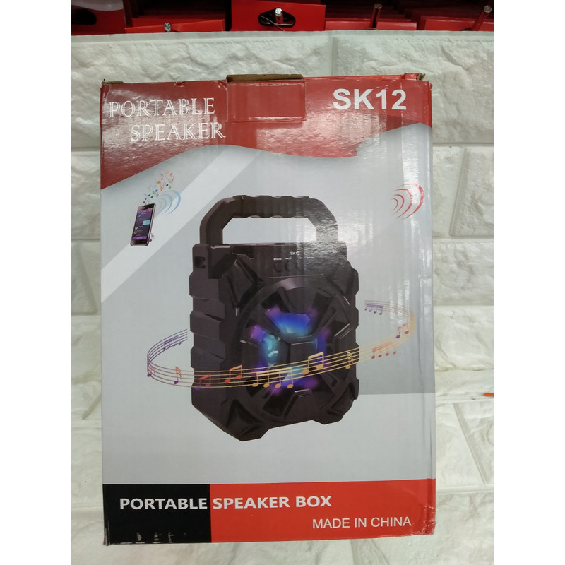 PORTABLE SPEAKER BLUETOOTH BT WIRELESS + Mic SK-12 SK 12