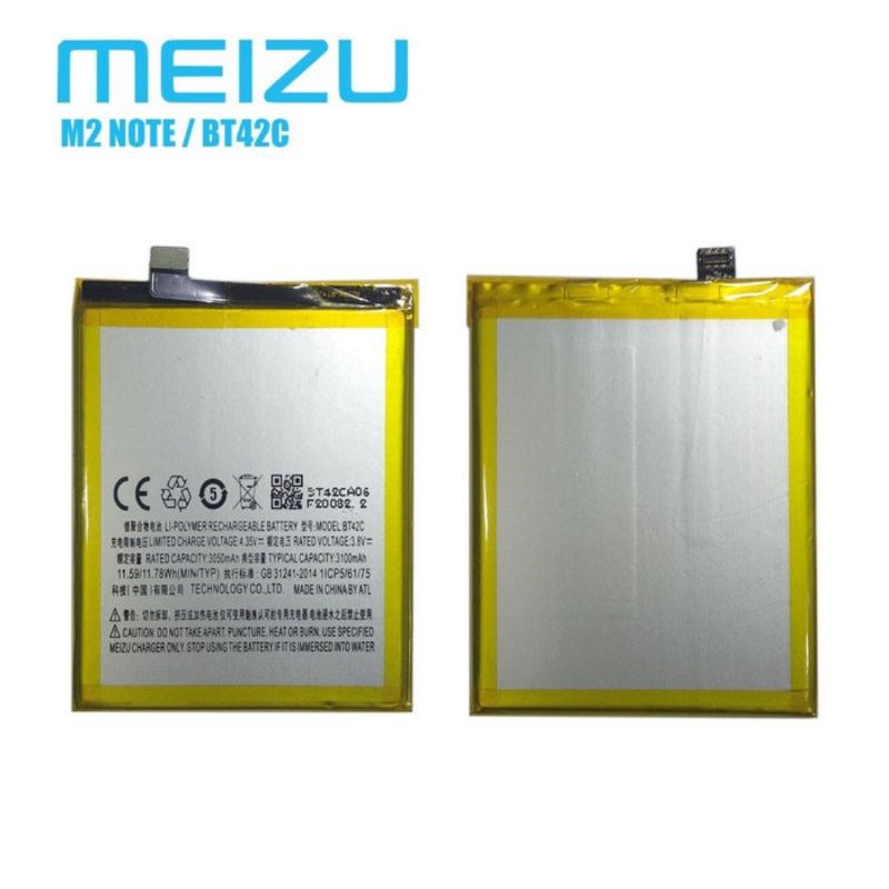 BATRE BATERAI MEIZU M2 NOTE BT42C BT-42C BT 42C ORIGINAL